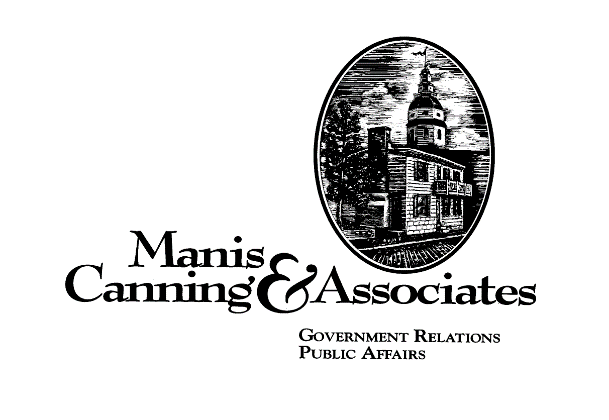 Logo for Manis Canning & Associates featuring an illustration of a historic government building dome inside an oval. Text below reads: ‘Manis Canning & Associates – Government Relations, Public Affairs.