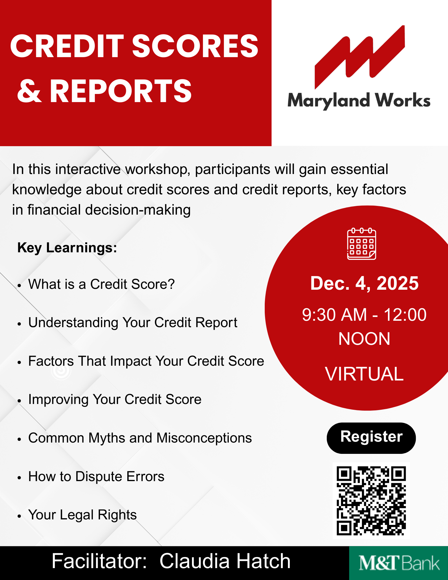 Credit Scores and Reports
